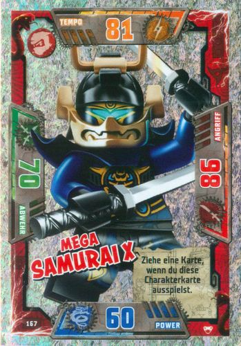 LEGO® Ninjago Trading Card Serie 2 Mega Samurai X 167