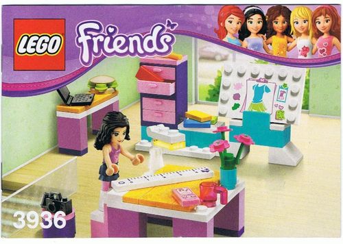 LEGO® Bauanleitung Friends - Emma's Designstudio - 3936