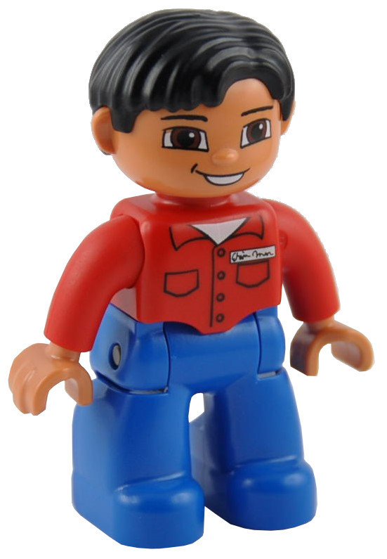 Lego Duplo Figur Schaffner Zug Figuren Papa Mann Junge Mutter Vater Kind NEU 165 