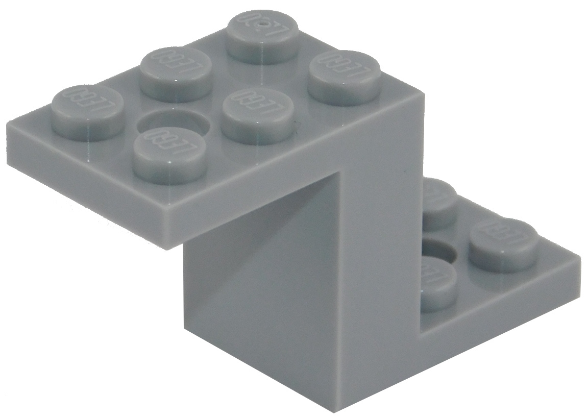 LEGO Bracket Light Bluish Gray 5x2x2-1/3 2 With Holes Part 76766 for sale online 