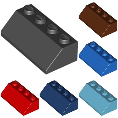 LEGO® + 45° 2x4x1 Stein 3037 diverse Farben nach Wahl