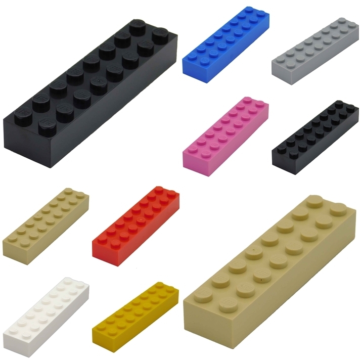 LEGO Steine 3007 brick NEU 5x Stein 2x8 gelb 