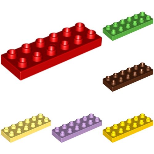 LEGO® DUPLO® 2x6 plate 98233 color of your choice